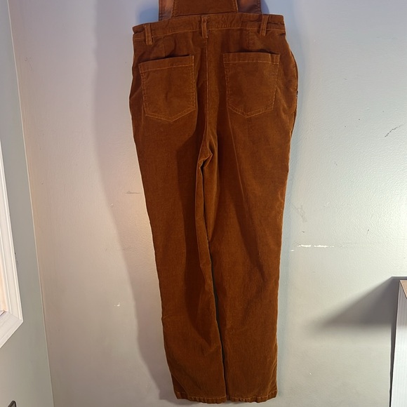 ModCloth Fall Potluck Corduroy Overalls Vintage size small brown - Picture 6 of 12